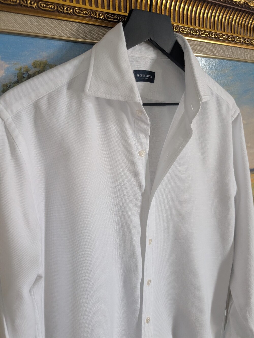 Proper Cloth White Sports Shirt